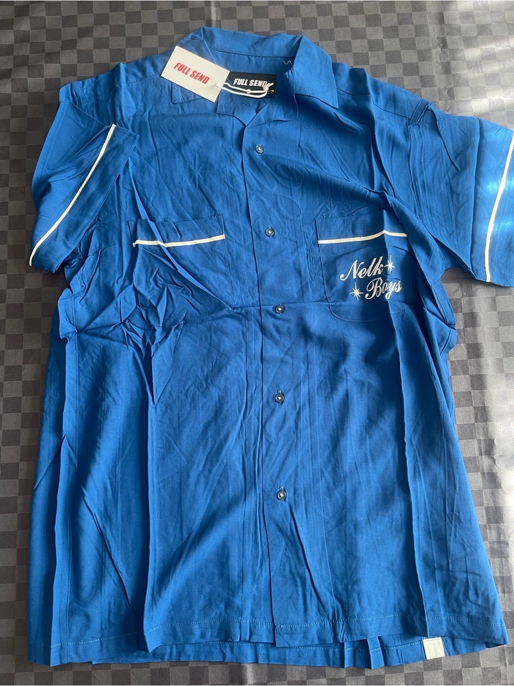 No boys, bowling shirt